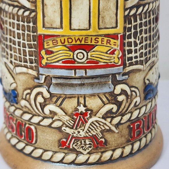 Vintage Budweiser Limited Edition San Francisco Ceramic Beer Stein - Picture 5 of 13